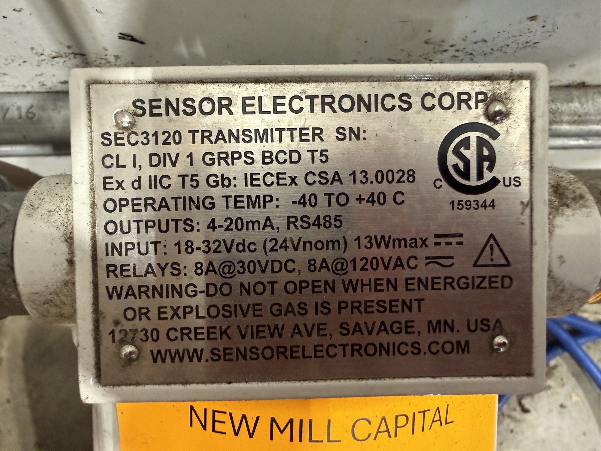 GDS Corp Model SEX3120 Ethanol Gas Detector, 120V, - Image 3 of 4