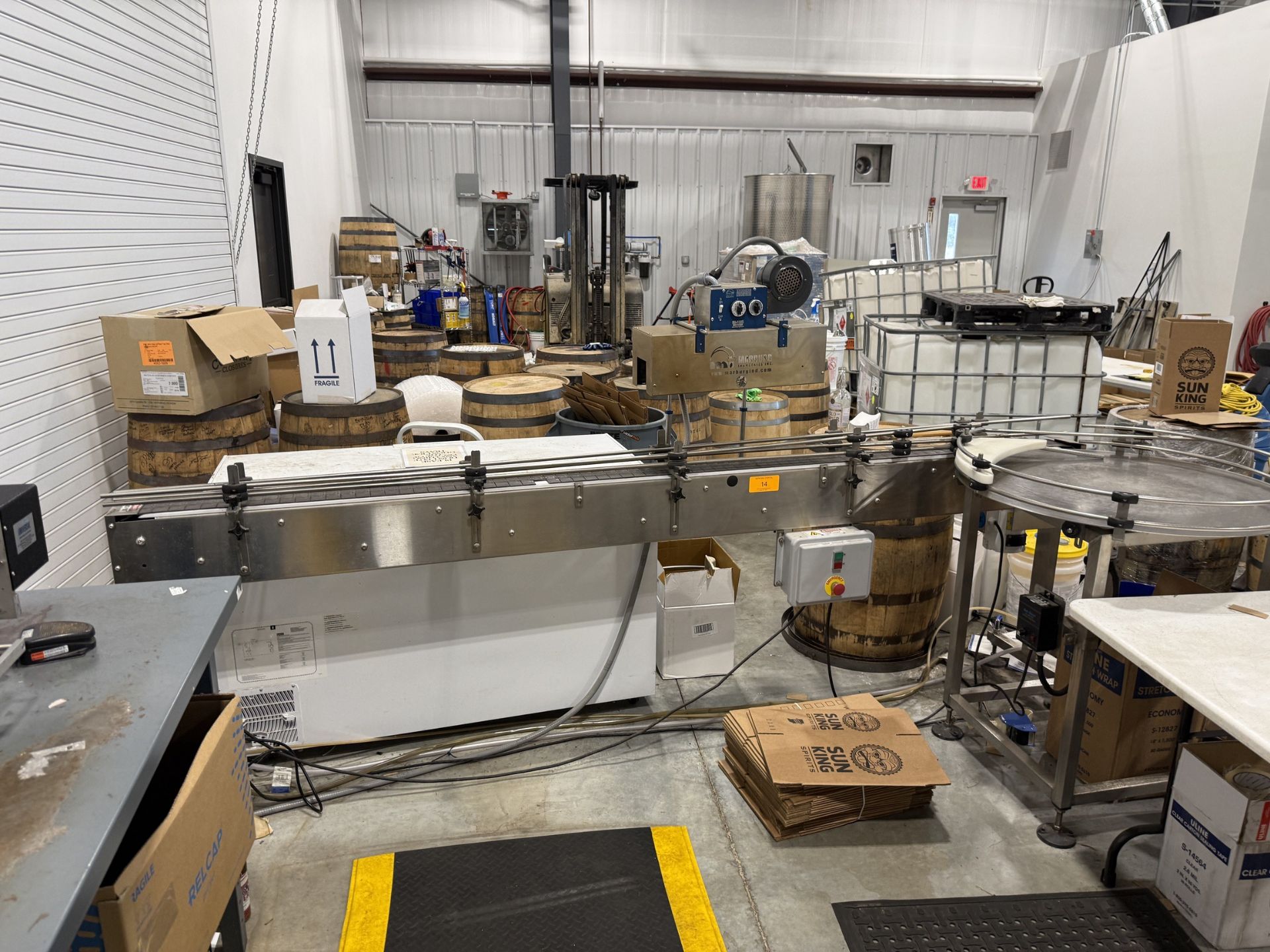 Marburg Industries Model CR 6000 Electric Heat Tunnel with Stainless Steel Conveyor- Heat Tunnel