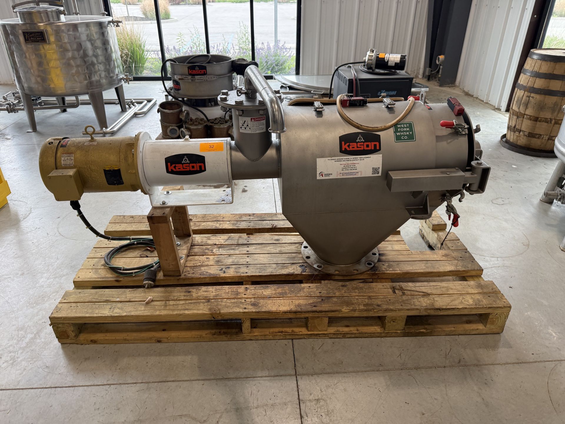 2018 Kason Model MO-SS Centri-Sifter, 3 HP, 865 RPM, 230/460 V, S#M-11732