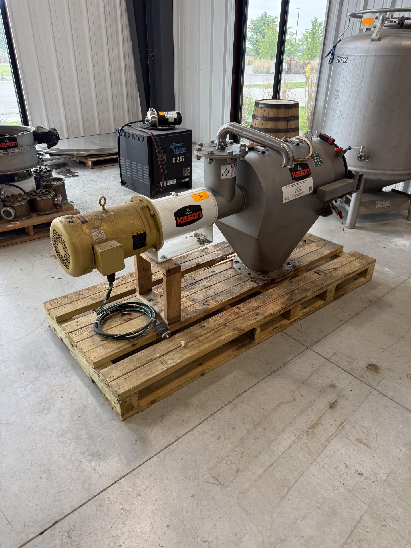 2018 Kason Model MO-SS Centri-Sifter, 3 HP, 865 RPM, 230/460 V, S#M-11732 - Image 2 of 7