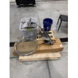 Lot of Stainless Steel Fittings- Glass Manway Door, Misc Piping, Valves, Clamps