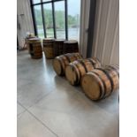 Whiskey Barrel- QTY (1) Display Barrell, QTY (7) 53 Gallon