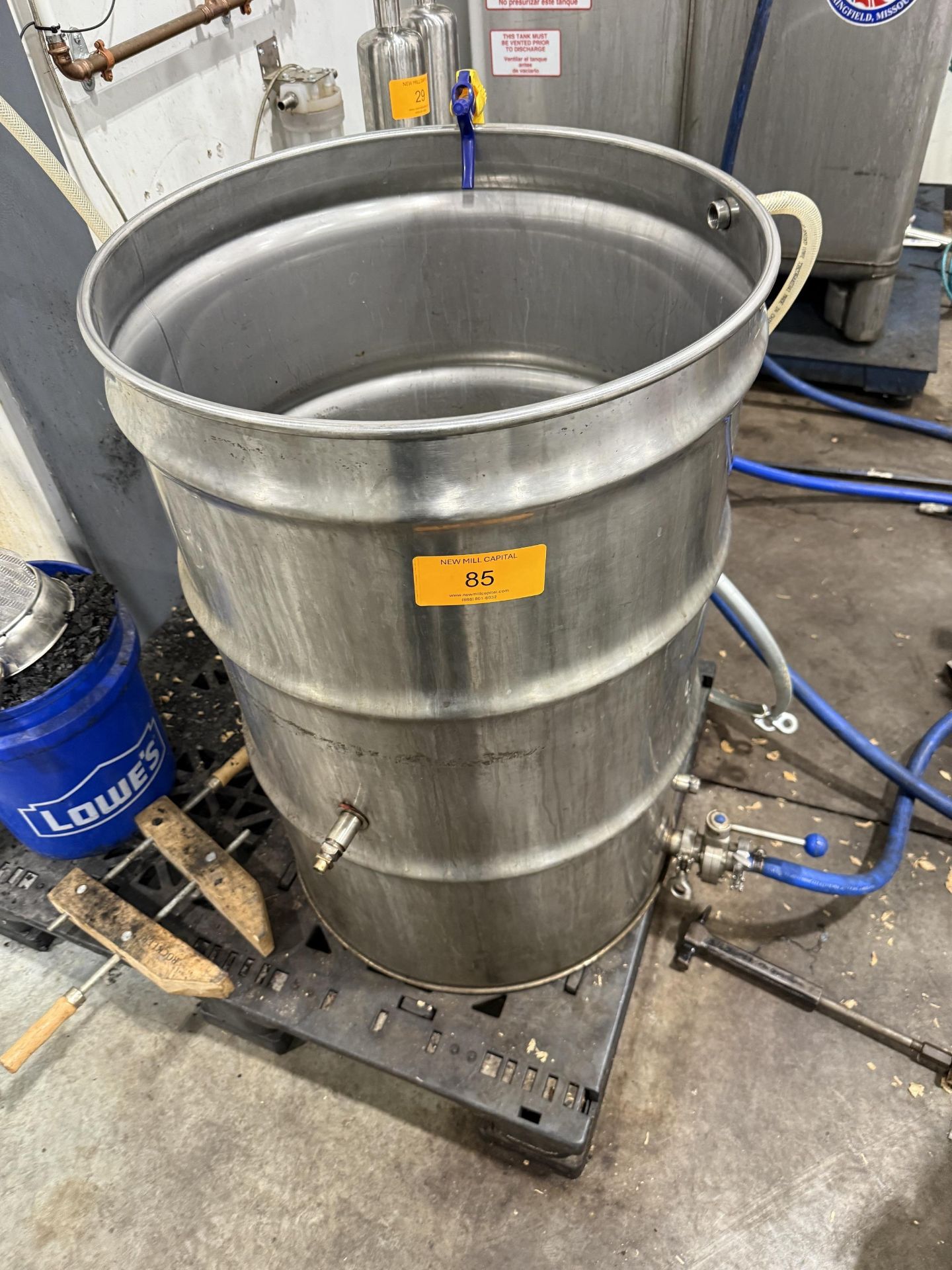 55 Gallon Stainless Steel Barrel