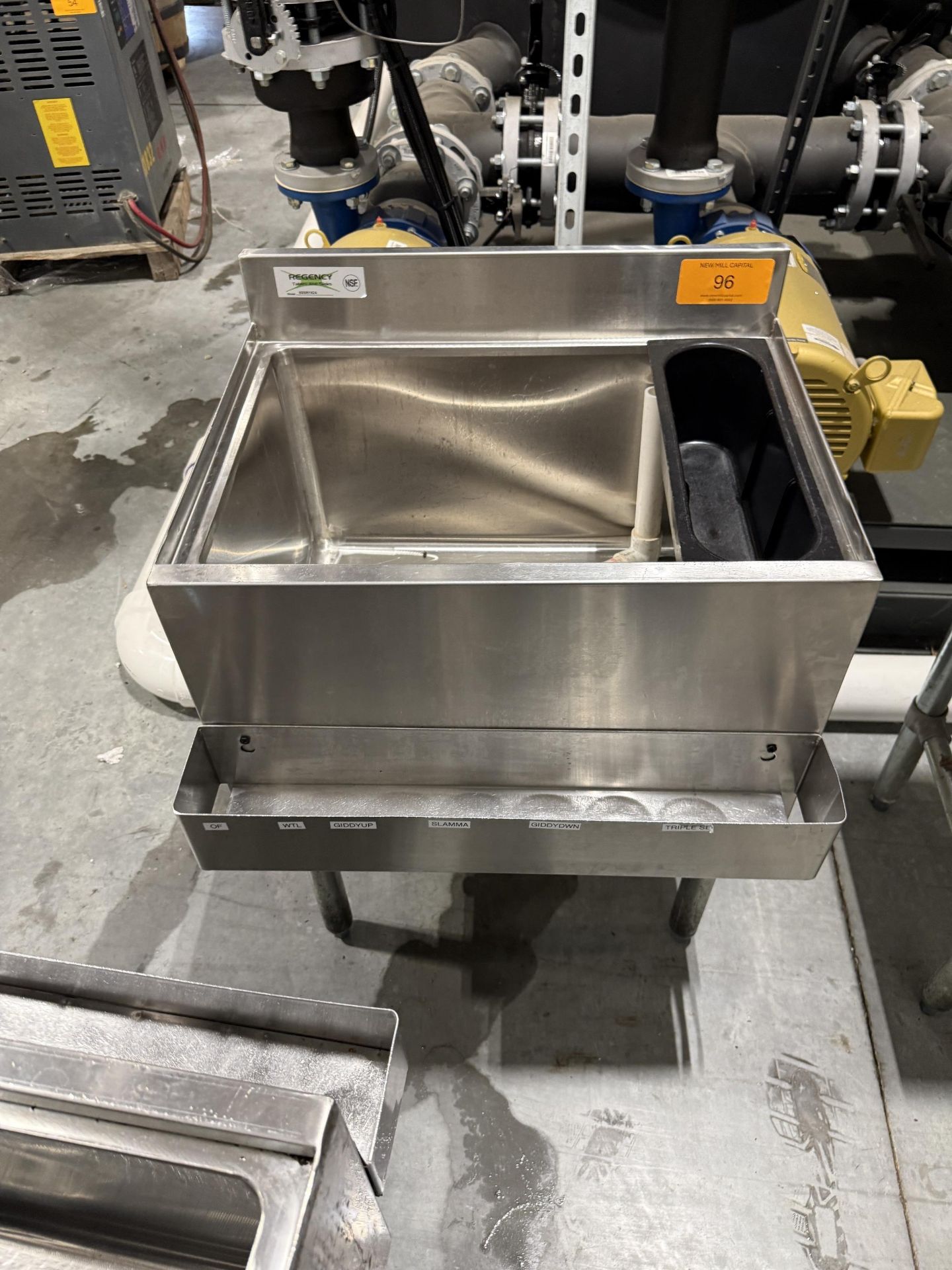 Regency Model 600IB1824 Stainless Steel Underbar Ice Bin Approx 24" X 18"
