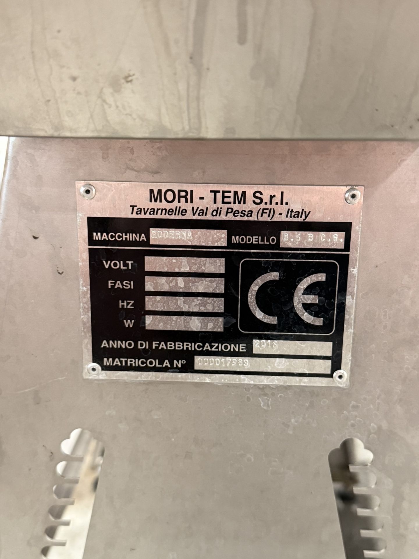 2016 Mori-Tem Model B.6 B C.S. Moderna 6-Head Cider Filler, S#000017983 - Image 6 of 6