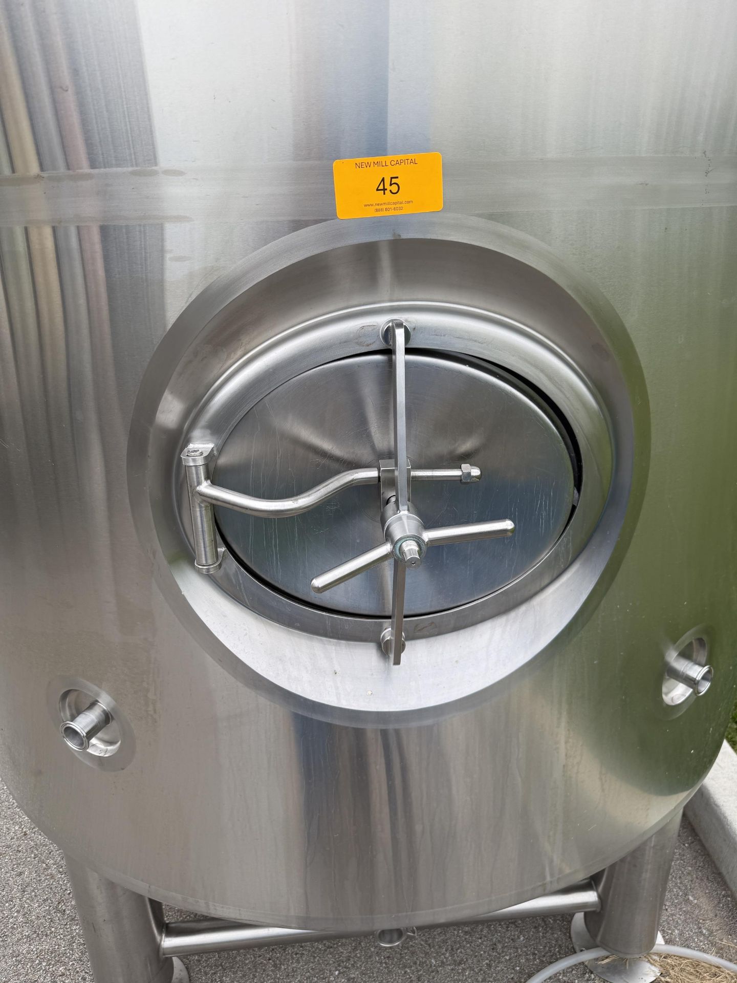 Craftmaster Stainless Steel Brite Tank- Glycol Jacketed, Dish Bottom, Side Manway, 4 Stainless Steel - Image 6 of 8