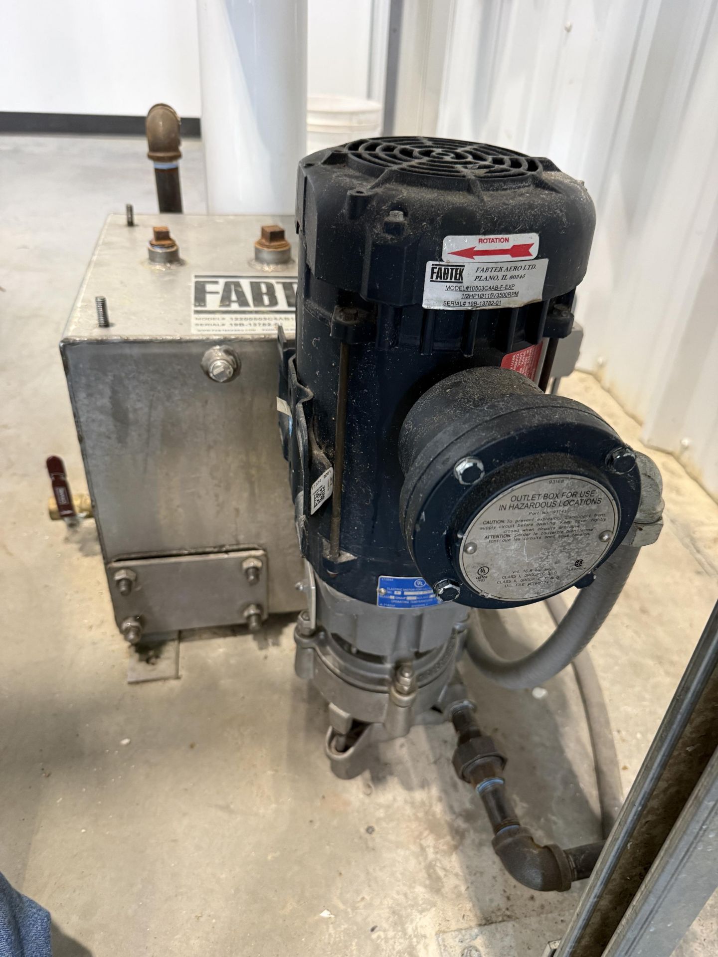 Fabtek Model 12200503C4AB1S.EXP Stainless Steel Condensate Return Pump- Pump- 1/2 HP, 3450 RPM, - Image 2 of 6