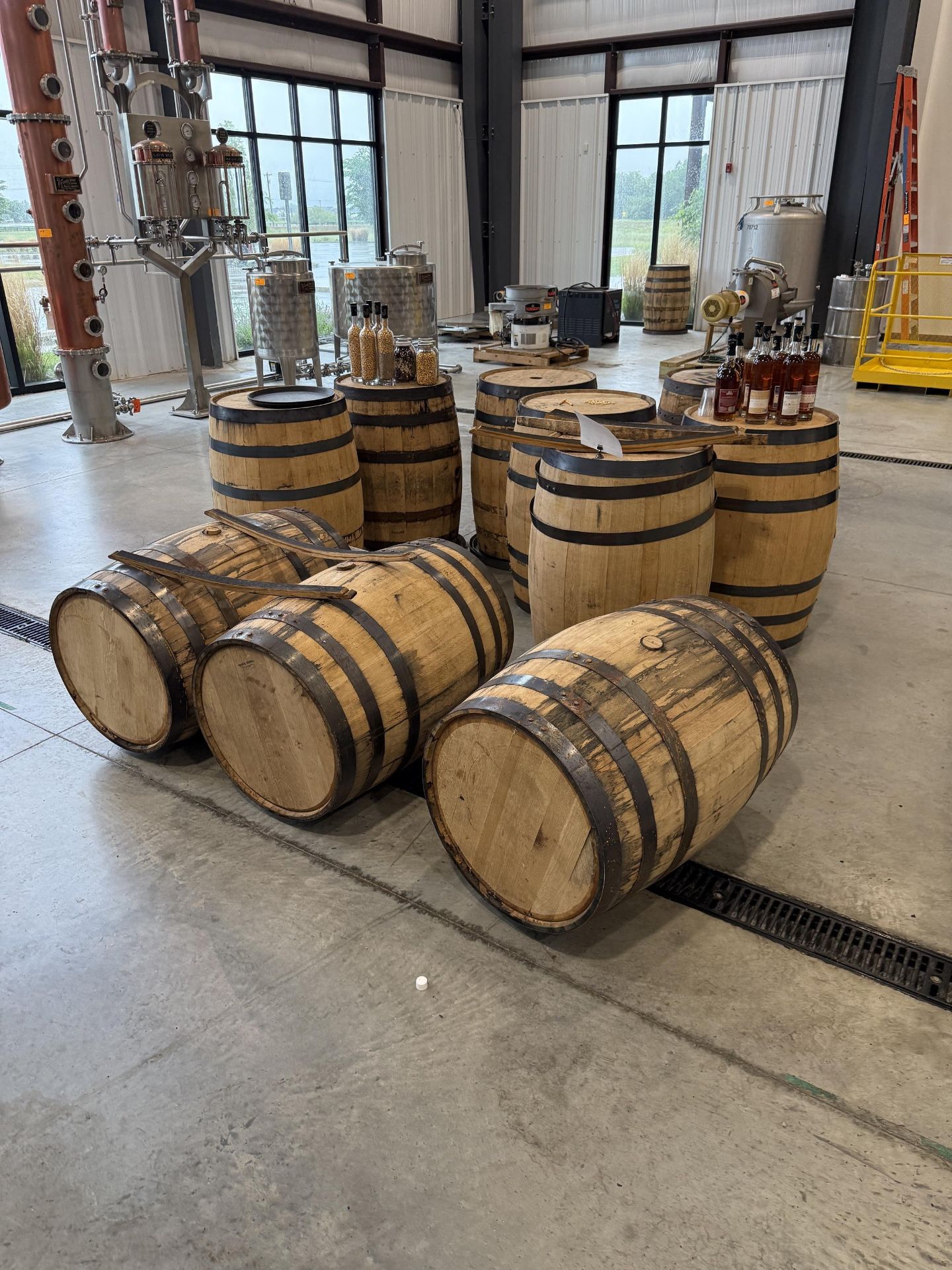 Whiskey Barrel- QTY (1) Display Barrell, QTY (9) 53 Gallon - Image 3 of 3