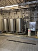 Stainless Service Company 3 Tank CIP System, Includes Stainless Steel Centrifugal Pump, Tube and
