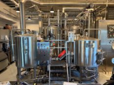 Portland Kettle Works 6 BBL Stainless Steel 2 Vessel Brewhouse- Lauter Tun- Overall Dims Approx 7'