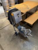 SPX/Cherry Burrell Stainless Steel Centrifugal Pump Cart 1.5 KW- (2 HP), 3485 RPM, 230 V