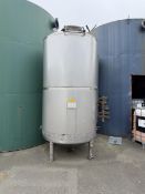 2013 Italian Food Industries 4,000 Liter Stainless Steel Yeast Brink Tank, Bottom M | Rig Fee $1250
