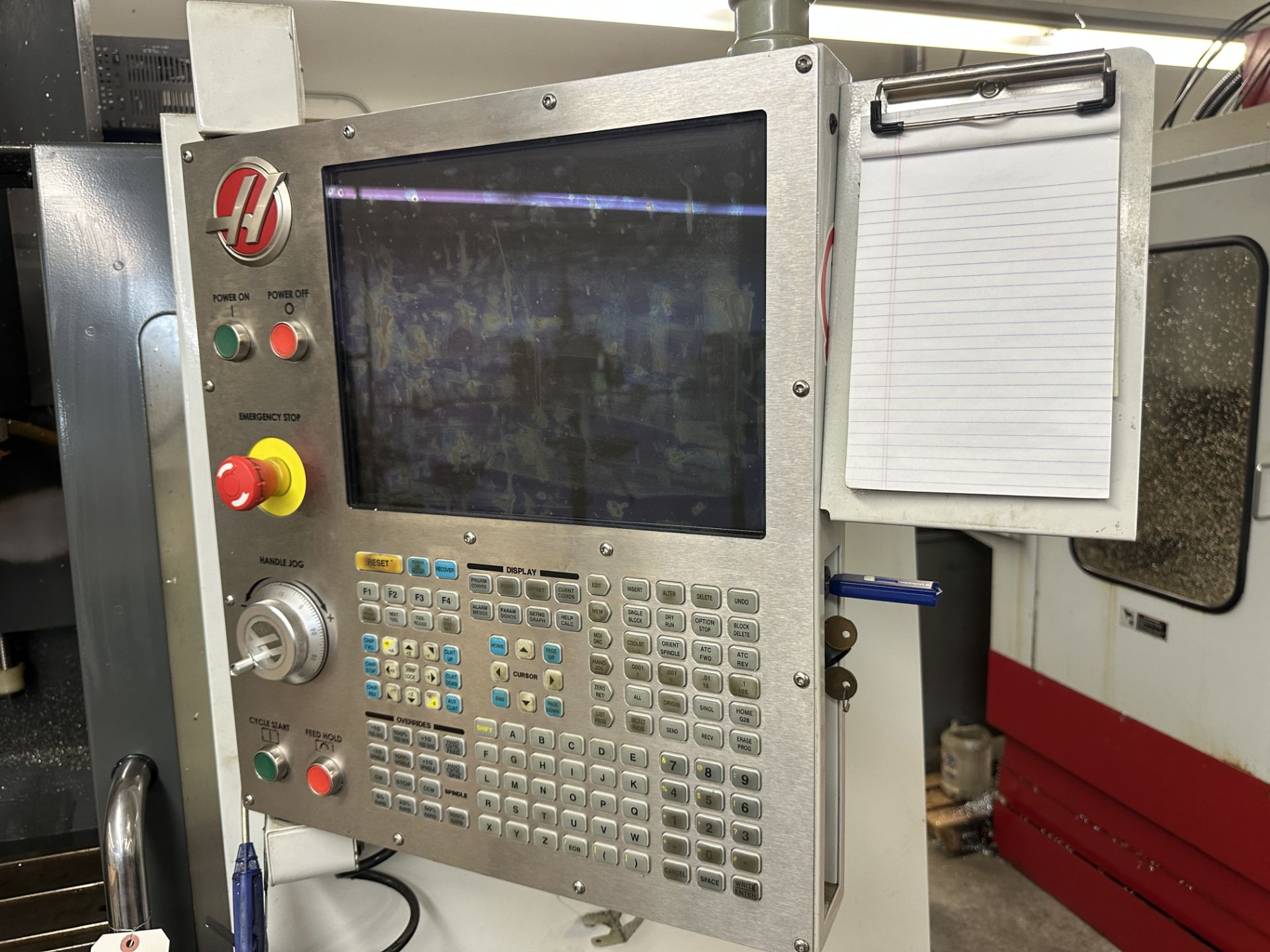 Haas Control Layout Display 2012 HAAS Model TM-1 CNC Machining Center, 28