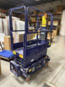 2021 Ballymore Manually Propelled Electric Scissor Lift #MSL-12, Hours: 5, 500Lb. Work Load, 12'8