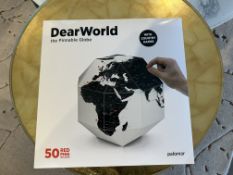 {LOT} (5) Dear World Pinnable Globe (RETAIL PRICE $295)