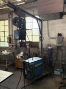 Miller CP 300 DC Welding Power Source w/ Miller S-22A 24V Wire Feeder & Cart (No Cylinder)