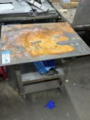 (3) Asst. HD Metal Portable Work Tables 34" x 46" x 36"H
