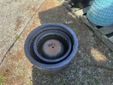 {LOT} (3) Asst. Size Matching Style Clay Planters (Retails $100-$235)