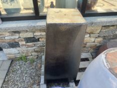 38"H x 20" x 20" Rectangular Clay Planter