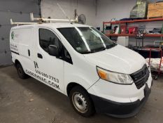 2017 Chevy City Express Van, Sliding Door, Double Back Doors, Roof Racks, Odom: 191,560, VIN#: 3N63M