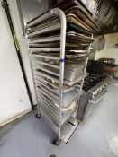 Aluminum Portable Pan Rack (No Contents)