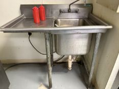 39" Single Compartment Stainless Steel Sink
