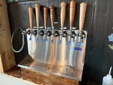 {LOT} (2) Micromatic 8 Tap Co2 Driven Draught Coffee Dispensers w/ Glass Rinsers & Micromatic