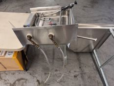 SS Single Compartment Sink w/ Side Wing and T and S