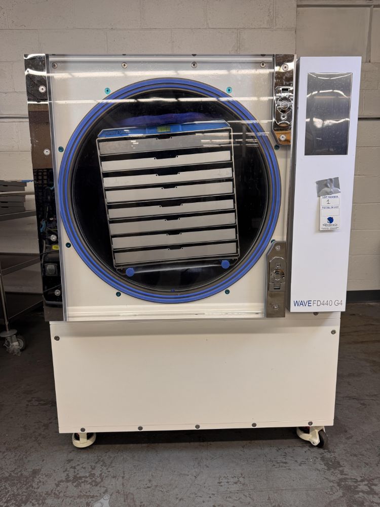 LATE MODEL FREEZE DRIED PRODUCTION & CO-PACKING EQUIPMENT - (3) WAVE G4 COMMERCIAL VACUUM FREEZE DRYING SYSTEMS - PACKAGING EQUIPMENT -