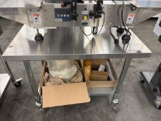 Portable All SS Table 36"x24"x29"H w/ Undershelf