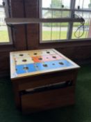 {LOT} Hydroponic Grow Table 46" x 46" x 29"H w/ Reservoir and T5 Lighting Fixtures