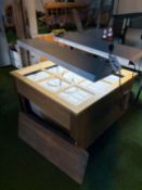 {LOT} (2) {LOT} Hydroponic Grow Table 46" x 46" x 29"H w/ Reservoir and (4) T5 Lighting Fixtures