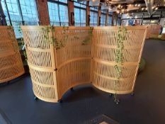 10' x 62"H Portable Room Divider