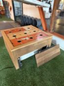 {LOT} Hydroponic Grow Table 46" x 46" x 29"H w/ Reservoir and (2) T5 Lighting Fixtures
