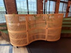 10' x 62"H Portable Room Divider