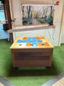 {LOT} Hydroponic Grow Table 46" x 46" x 29"H w/ T5 Lighting Fixtures (NO RESEVOIR)