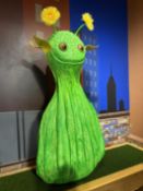 Custom Alien Statue 65"H x 30"W w/ Base 98" x 27" x 24H (Inspection Urged)