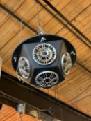 {LOT} (2) Custom Built Speakers Passive Baritone Hemisphere Speakers w/ (2) Foam Sound Boards
