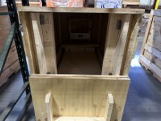 Custom Crate 73"L x 38"W x 52"H w/ Hydraulic Lift Cart