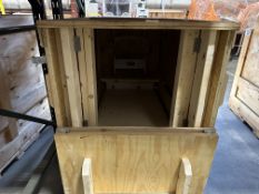 Custom Crate 73"L x 38"W x 52"H w/ Hydraulic Lift Cart