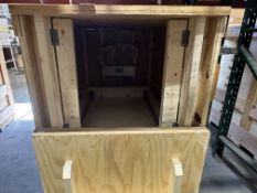 Custom Crate 73"L x 38"W x 52"H w/ Hydraulic Lift Cart