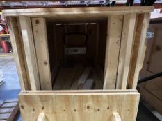 Custom Crate 73"L x 38"W x 52"H w/ Hydraulic Lift Cart