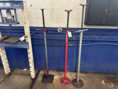 {LOT} (3) Under Car Adjustable Stands