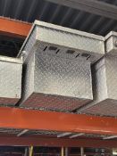 Diamond Plate Lockable Truck Tool Box Full Size Bed Rail to bed Rail (No Key)