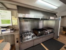 Approx. 10' Stainless Steel Exhaust Hood w/Quilted Backing and SS Sides, Range Guard Fire
