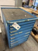 Portable Multi Drawer Cabinet w/ Asst Tools and Hardware