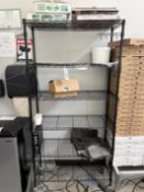 {LOT} Uline Wire Rack w/ Balance Of Contents