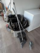 {LOT} Trash Bin and (4) Booster Chairs