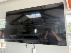 65" TCL Wall Mounted Flat Screen TV w/ Remote and Wall Mount