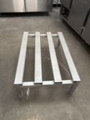 {LOT} (2) Stainless Steel Dunnage Racks 3' x 24" x 1'H and 4' x 20" x 1'H